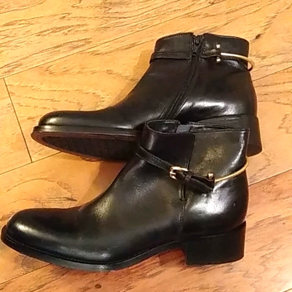 Johnson & Murphy Vero Cuoio size 7 color black leather boots